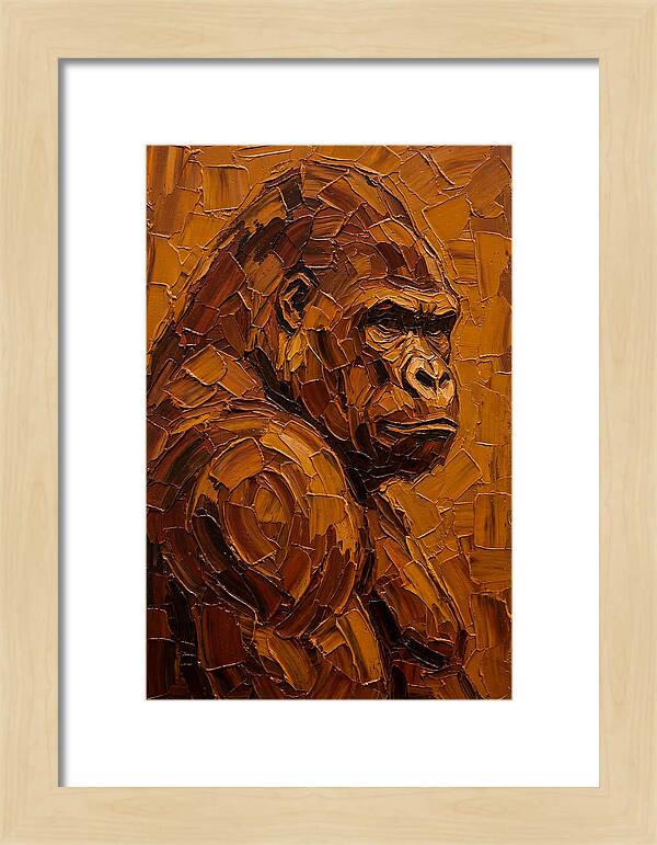 Orangutan In Earthy Tones