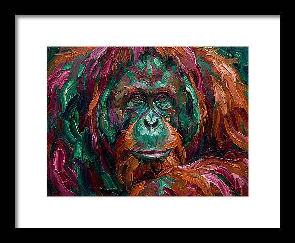 Orangutan In Vibrant Colors