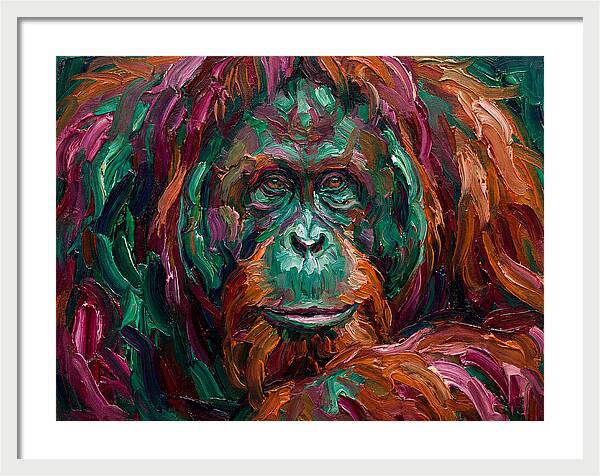 Orangutan In Vibrant Colors