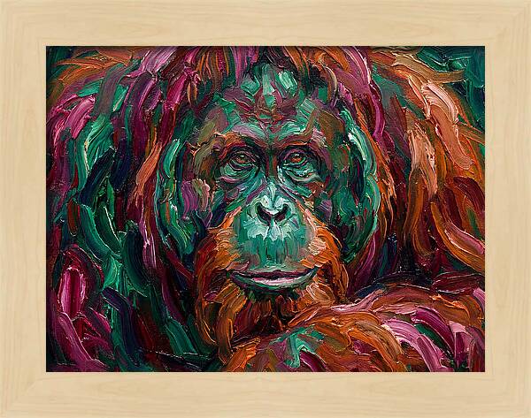 Orangutan In Vibrant Colors