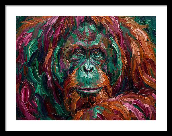 Orangutan In Vibrant Colors