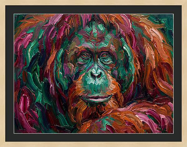 Orangutan In Vibrant Colors