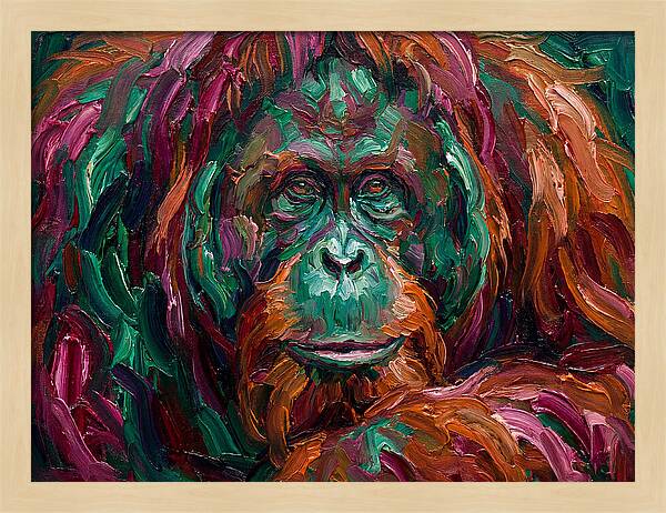 Orangutan In Vibrant Colors