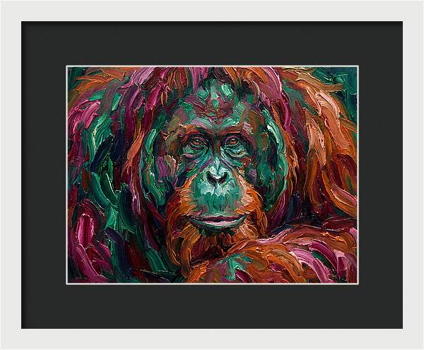 Orangutan In Vibrant Colors