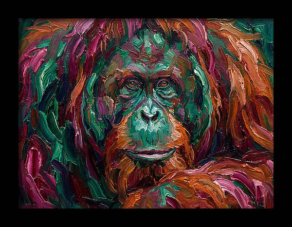 Orangutan In Vibrant Colors