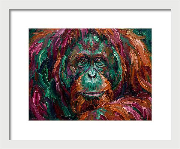 Orangutan In Vibrant Colors