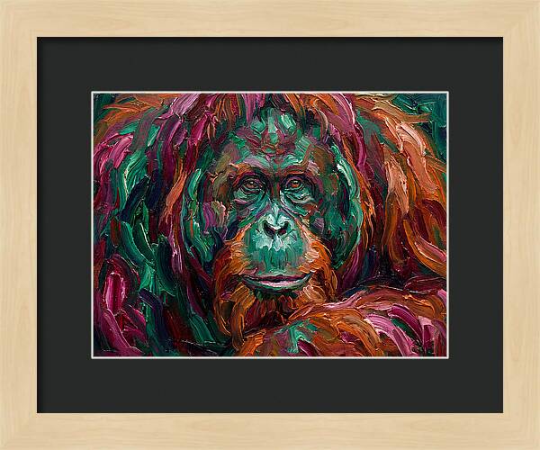Orangutan In Vibrant Colors