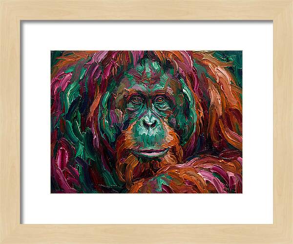 Orangutan In Vibrant Colors