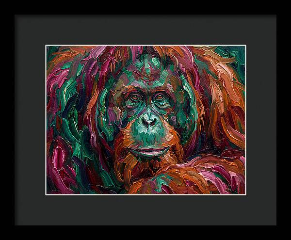Orangutan In Vibrant Colors