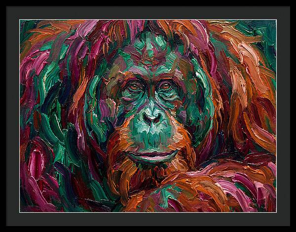 Orangutan In Vibrant Colors