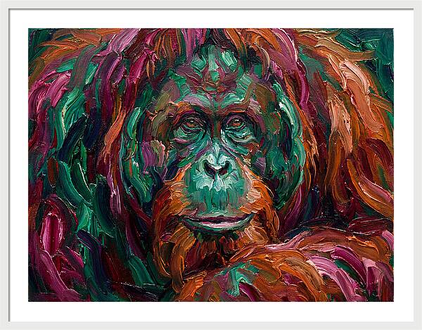 Orangutan In Vibrant Colors