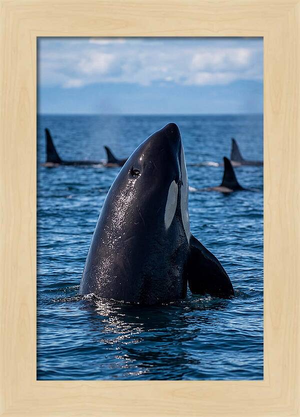 Orca Spy Hopping