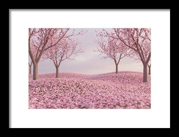 Orchard Floor Carpeted In Pink