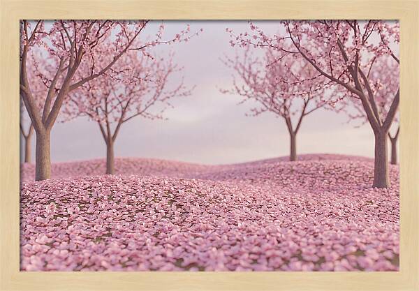 Orchard Floor Carpeted In Pink
