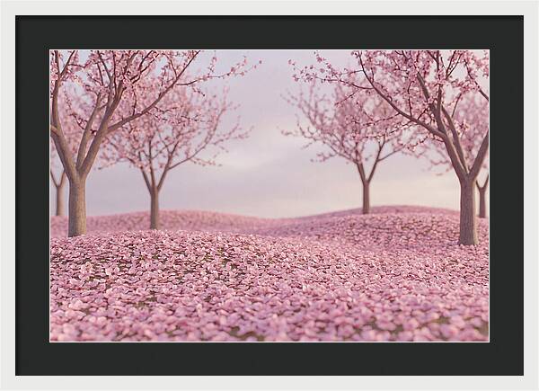 Orchard Floor Carpeted In Pink