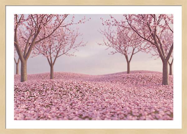Orchard Floor Carpeted In Pink