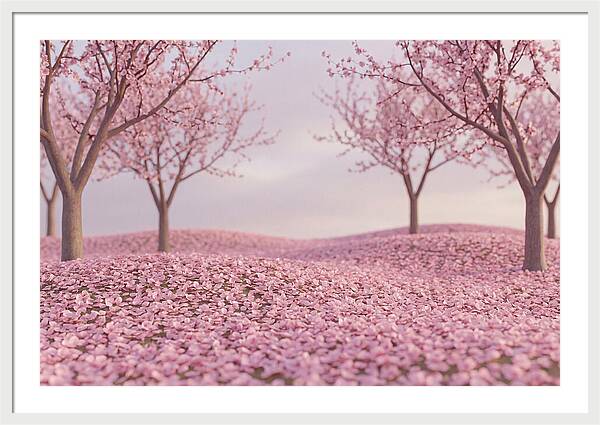 Orchard Floor Carpeted In Pink