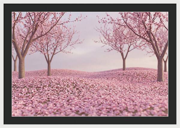 Orchard Floor Carpeted In Pink