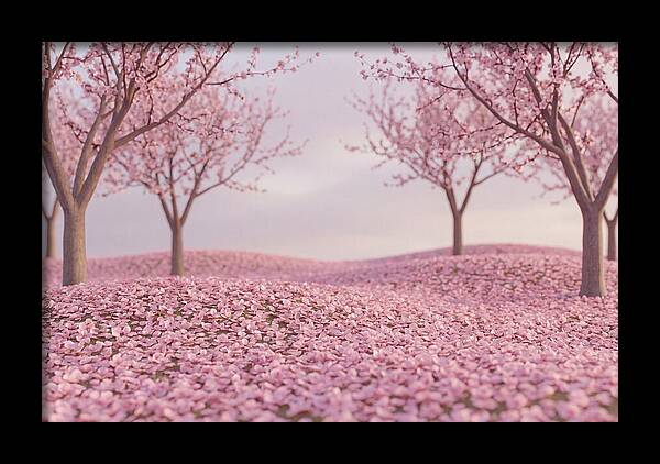 Orchard Floor Carpeted In Pink