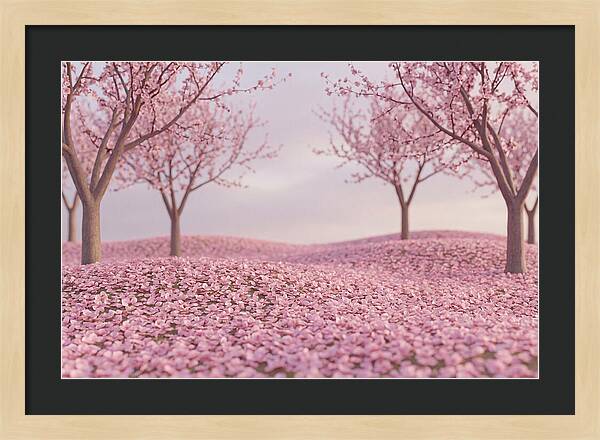 Orchard Floor Carpeted In Pink