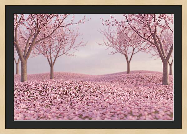 Orchard Floor Carpeted In Pink