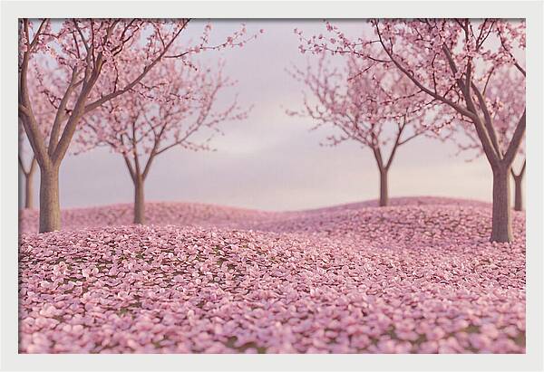 Orchard Floor Carpeted In Pink