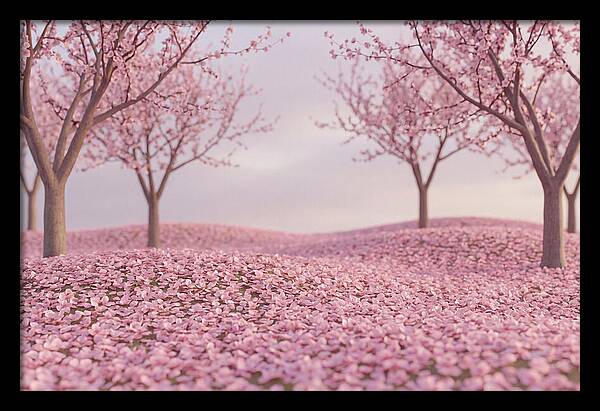 Orchard Floor Carpeted In Pink