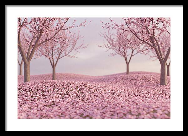 Orchard Floor Carpeted In Pink
