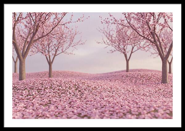 Orchard Floor Carpeted In Pink