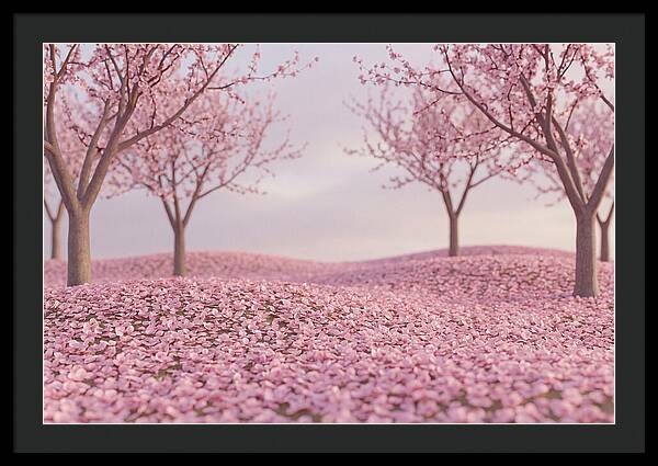 Orchard Floor Carpeted In Pink