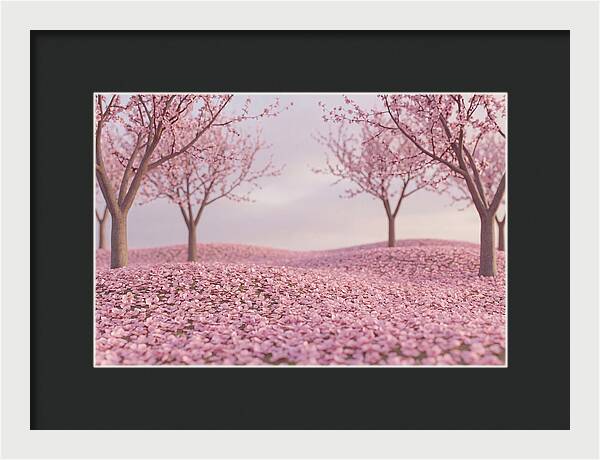 Orchard Floor Carpeted In Pink