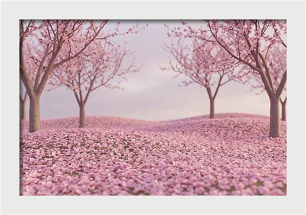 Orchard Floor Carpeted In Pink