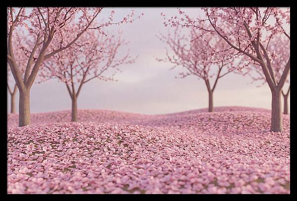 Orchard Floor Carpeted In Pink