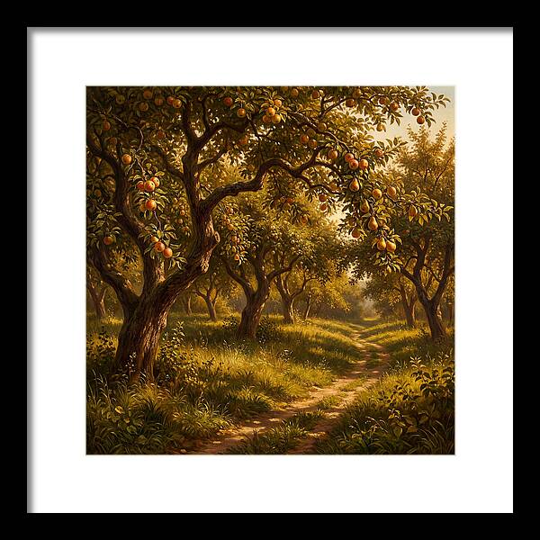 Orchard Serenity At Dusk