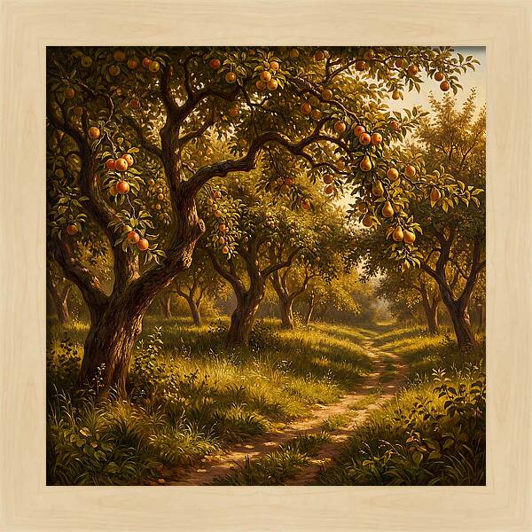 Orchard Serenity At Dusk