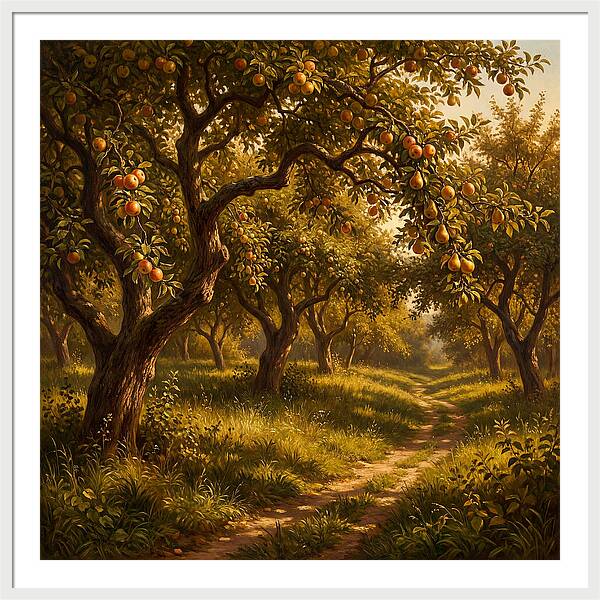 Orchard Serenity At Dusk