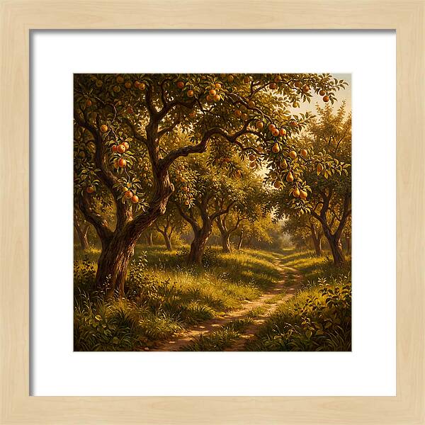 Orchard Serenity At Dusk
