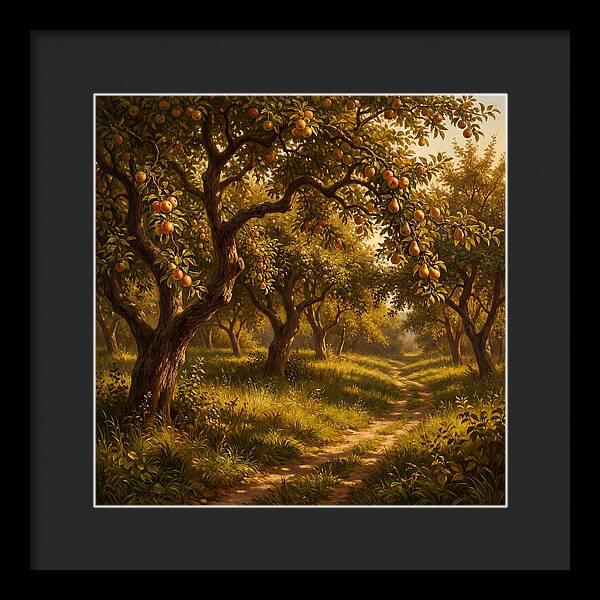 Orchard Serenity At Dusk