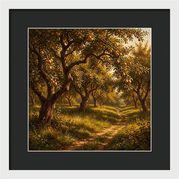 Orchard Serenity At Dusk