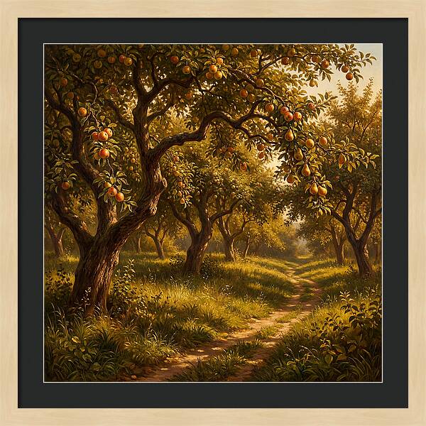 Orchard Serenity At Dusk