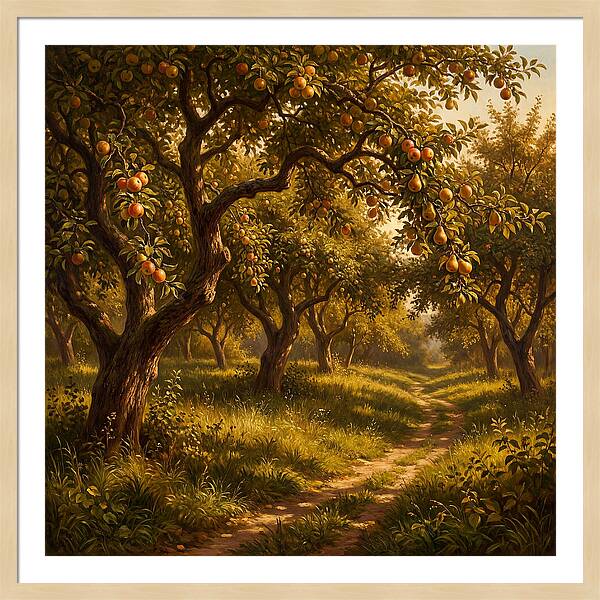 Orchard Serenity At Dusk
