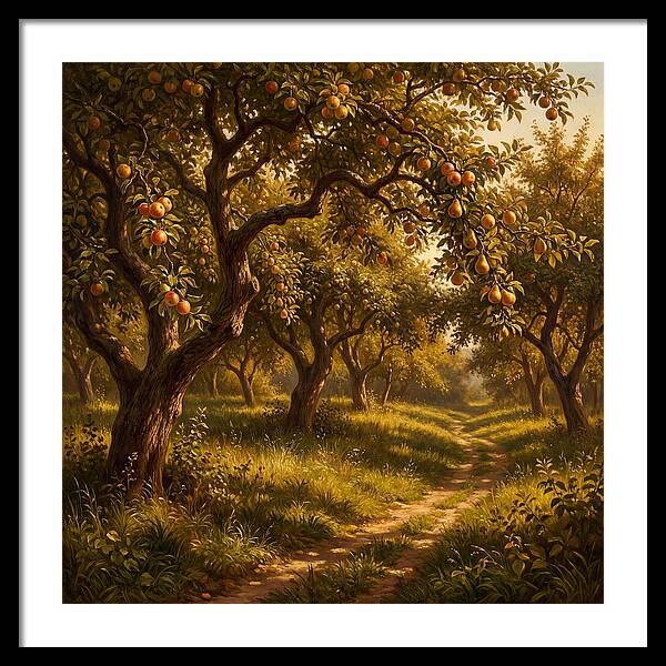 Orchard Serenity At Dusk