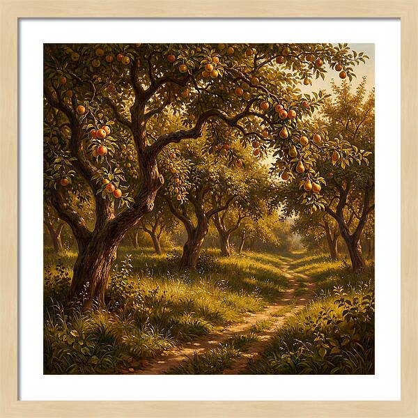 Orchard Serenity At Dusk