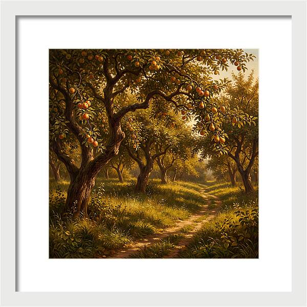 Orchard Serenity At Dusk