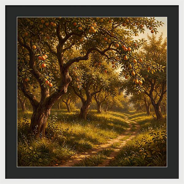 Orchard Serenity At Dusk