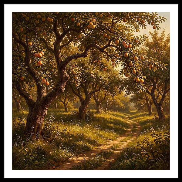 Orchard Serenity At Dusk