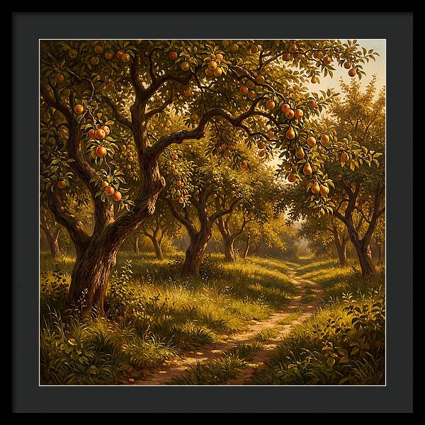 Orchard Serenity At Dusk