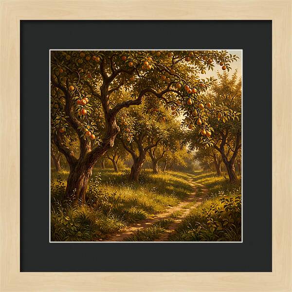 Orchard Serenity At Dusk