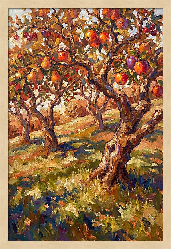 Orchard Serenity In Autumn