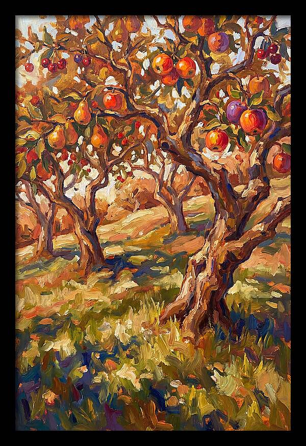 Orchard Serenity In Autumn